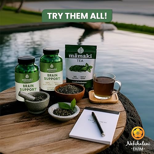 Miniatura 6 de Nakihalani Farm Té de mamaki hawaiano cultivado orgánicamente (2 onzas), té de hierbas sin cafeína, rico en antioxidantes, apoya la digestión,