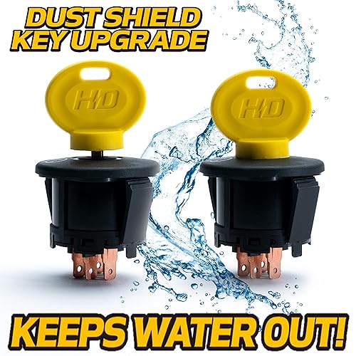 Miniatura 2 de HD Switch Interruptor de llave de encendido y llave protectora de paraguas para MTD Cub Cadet Craftsman Ryobi Poulan RedMax Zero Turn & Garden