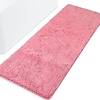 Vista 104 de Yeaban Juego de alfombras de baño verde manzana 2 piezas (20" x 32" y 17" x 24"), tapetes de baño de felpilla gruesa Alfombras de baño absorbentes