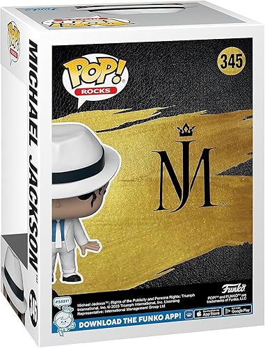 Miniatura 3 de POP Rocks: Michael Jackson - Figura de vinilo Smooth Criminal Funko (Lean) (paquete con funda protectora de caja compatible), multicolor, 3.75