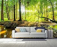 Vista 110 de Papel tapiz tropical de hojas de plátano verde, murales de plantas para dormitorio y sala de estar (no es autoadhesivo)