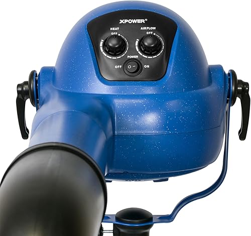 Miniatura 2 de XPOWER B-16 Secadora profesional de acabado libre de polvo de carbono para mascotas con motor sin escobillas DC, acabado de calidad en capas