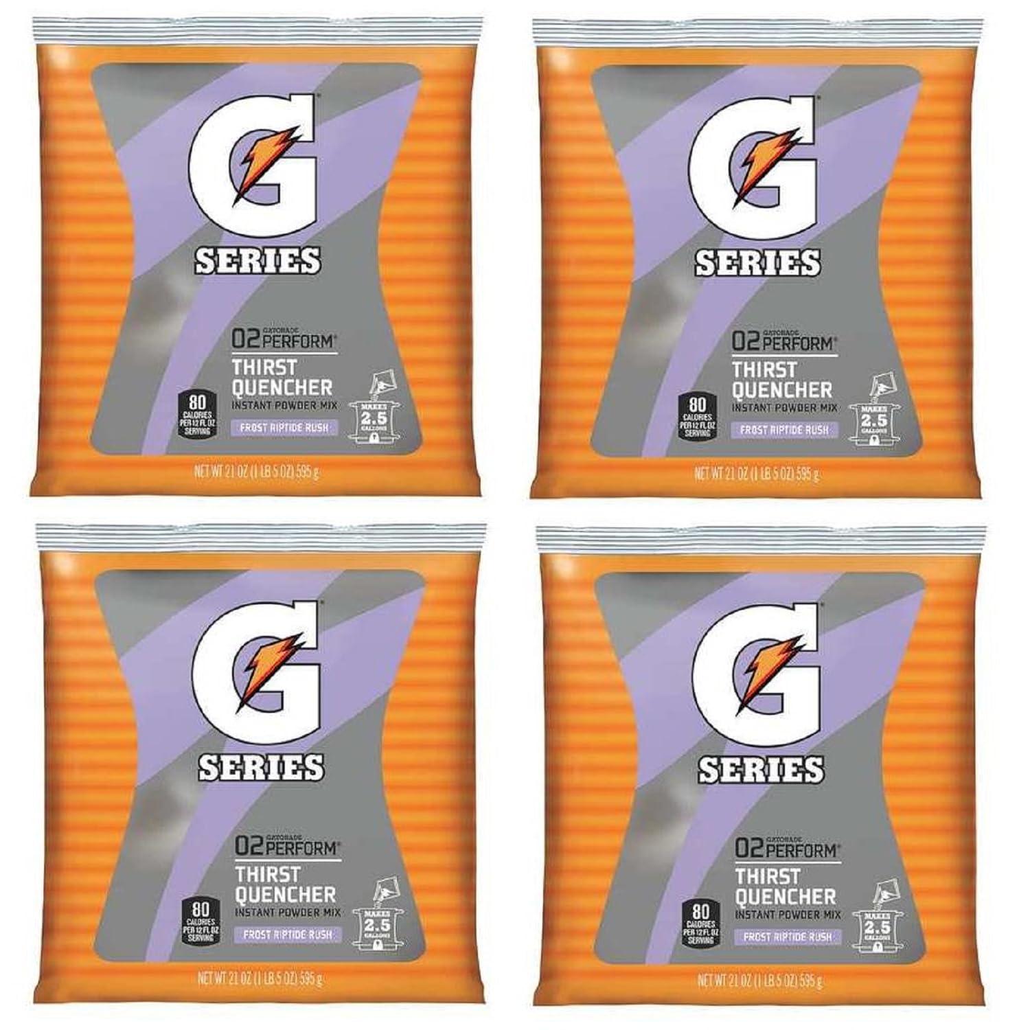Gatorade Instant Powder Riptide Rush, 21-Ounce (Pack of 4)