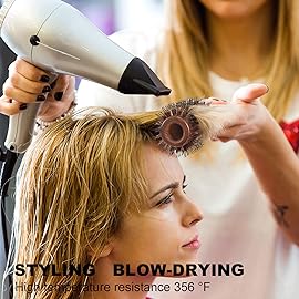 BESTOOL Round Hair Brush for Women or Men, Boar Bristle Large Round Hairbrush for Quick Blowout, Add Shine/Volume, Minimize Damage (2.8 Inch)