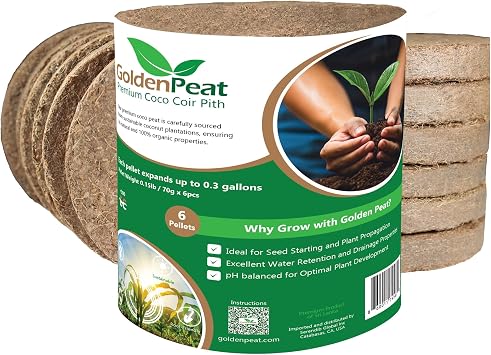 Low EC <0.5 Coco Peat Seed Starting Mix Pods 94 mm - 72 Pack for Seedlings. Compressed Seed Starting Pellets, Seed Starter Pods for Seedlings, Indoor/Outdoor Plants, Herbs, Vegetables & Flowers