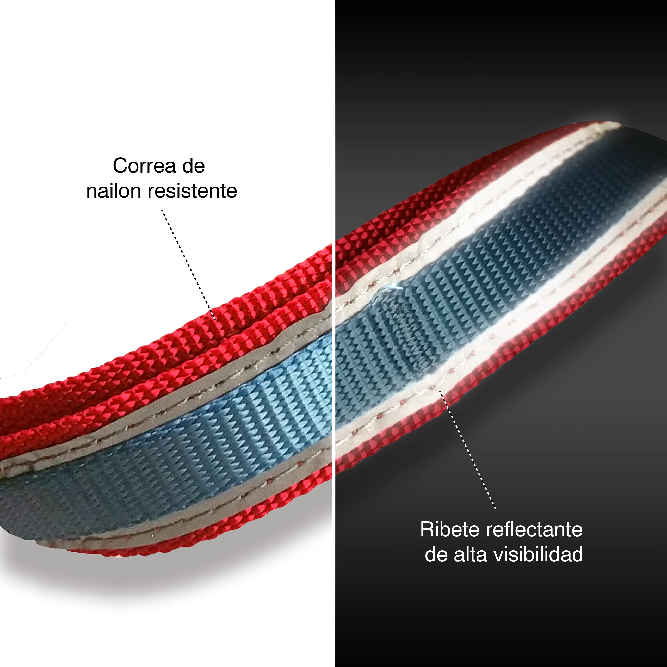 Kurgo Quantum - Correa 6 en 1, Cinturón Manos Libres para Perro, Correa de Cintura para Correr, Tirante Dog Running, Ajustable, Reflectante - Rojo/Azul