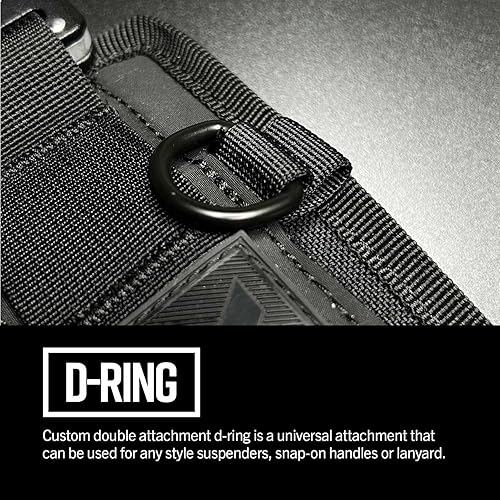 Miniatura 9 de Diamondback Denali 2.0 Sistema de cinturón de herramientas, zurdo, negro, grande - Incluye cinturón Diamondback de 6 pulgadas, martillo y pistoleras