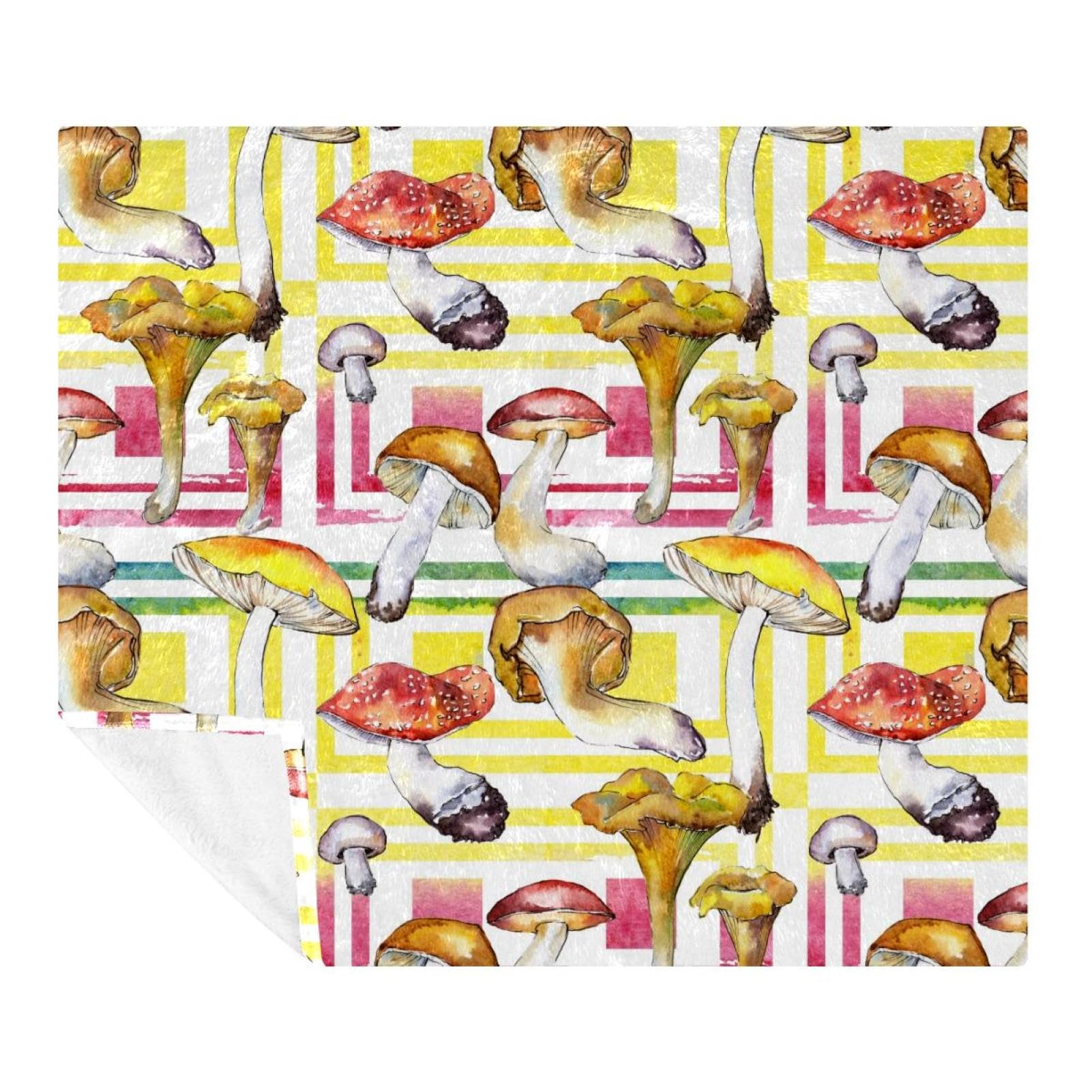 Couverture douillette champignon pour des soirées douces en famille