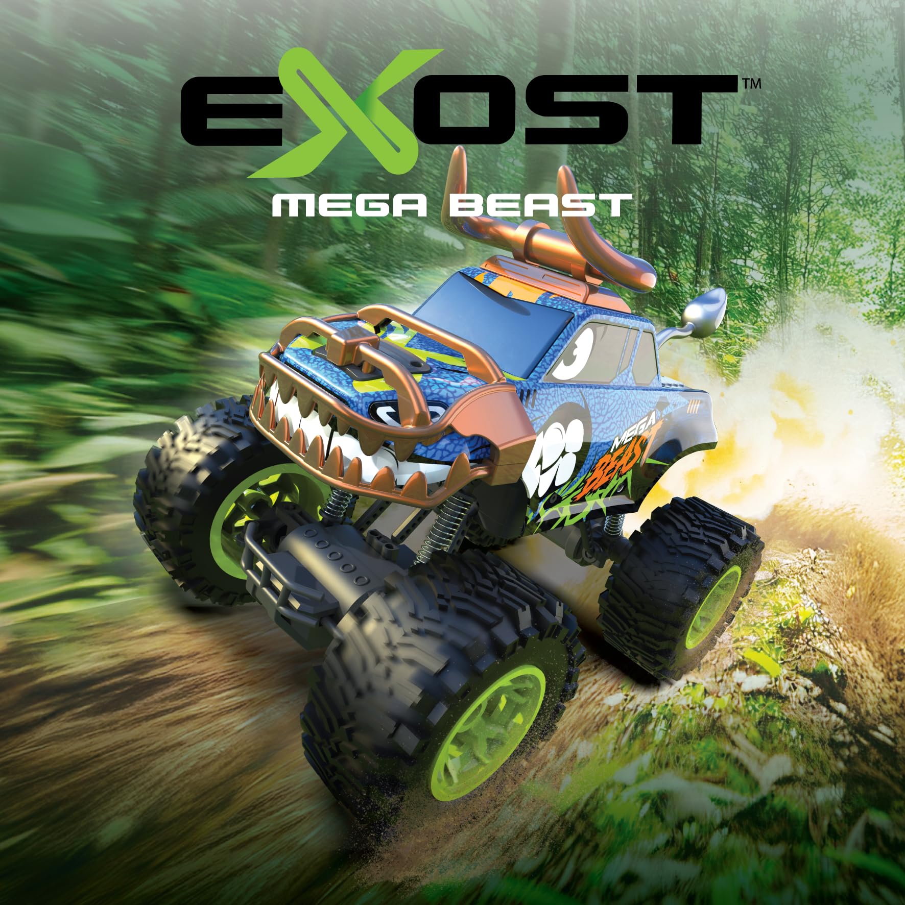 Exost Mega Beast 1:12 RC Monster Truck, Trasforma in Bull/Rhino, 12 km/h