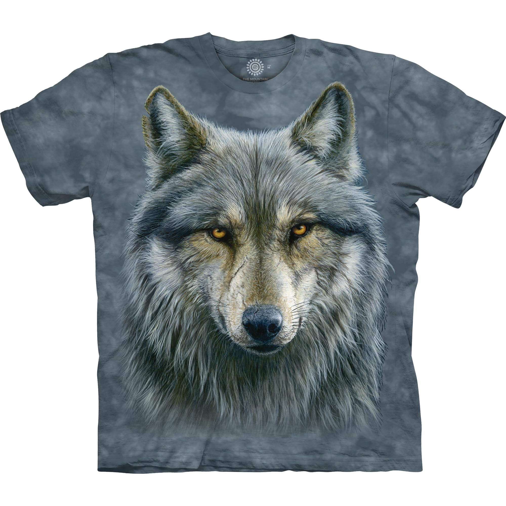 The Mountain Mens The Mountain Warrior Wolf Short Sleeve T-Shirt