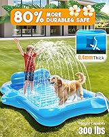 Vista 5 de Inflatable Tanning Pool Lounger Float, Pool Floats Adult with Automatic Spray Cooling, 5 in 1 Suntan Tub Raft Floatie, Sunbathing Bed Lounge for