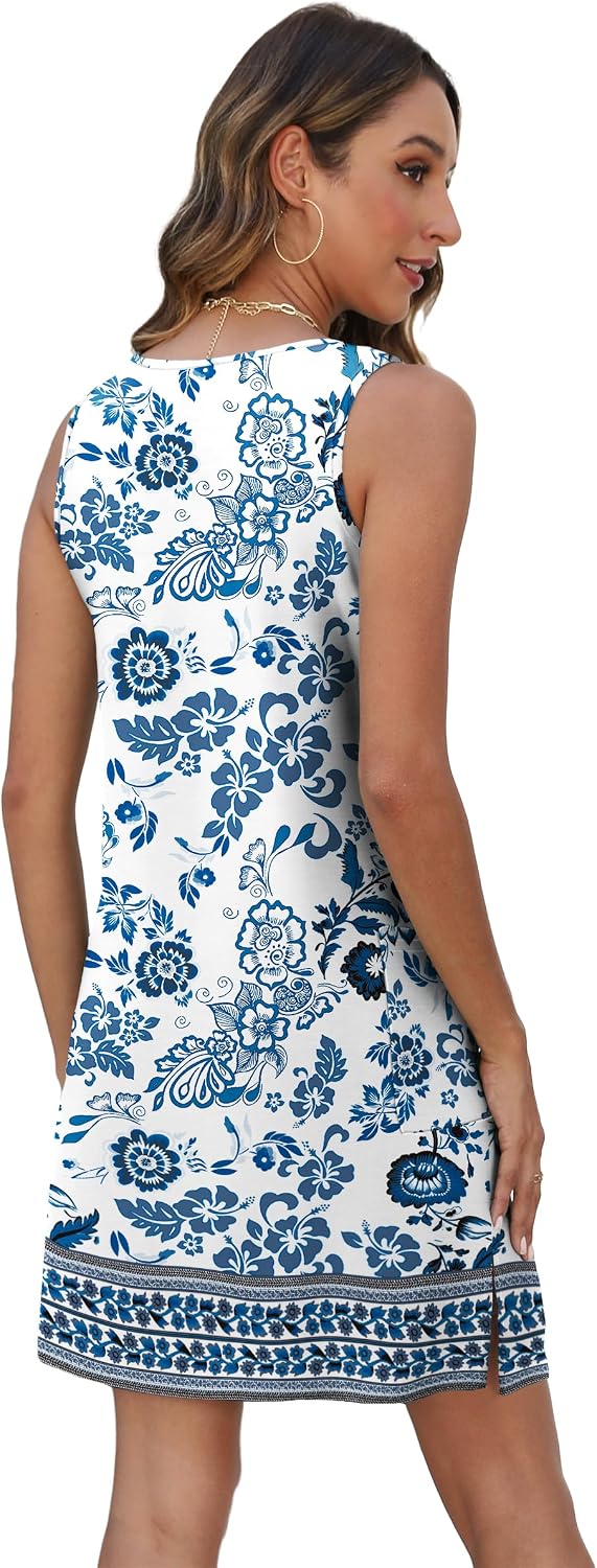 BKRIVE Coverup Summer Dresses for Women Sleeveless Sundresses with Pockets image 5
