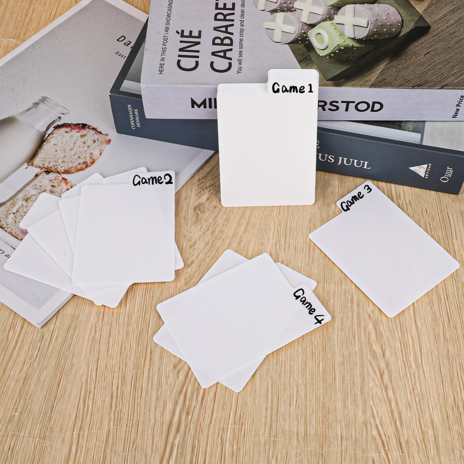 60 Divisori Per Carte Collezionabili – Bianchi, In Plastica, 6,9 X 9,4 Cm, Per Carte Sportive E Da Gioco - 2