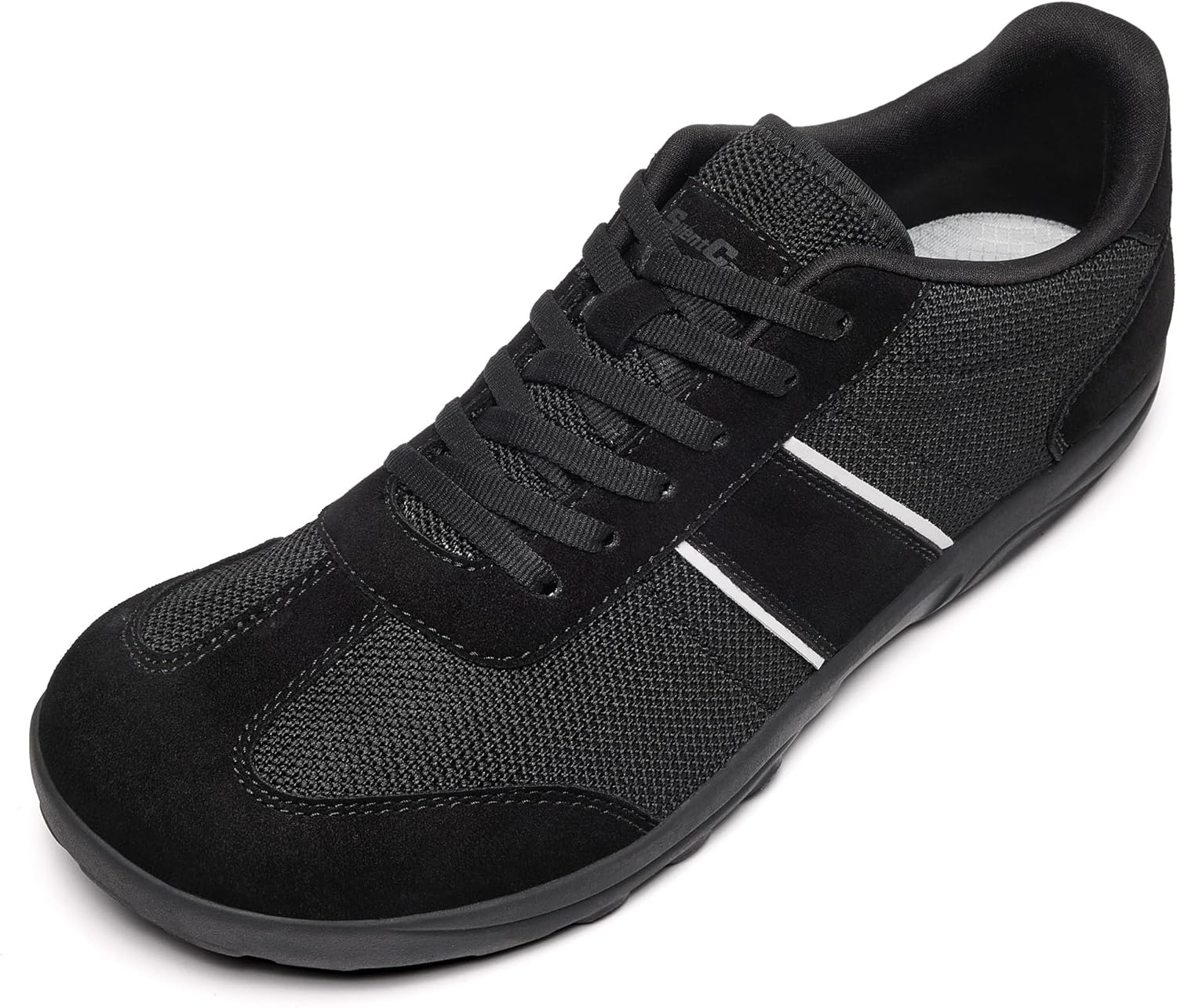 SILENTCARE Men's Wide Barefoot Shoes Sneakers Minimalist Zero-Drop Sole Wide Toe Box, Optimal Traction for Gym Walking Travel