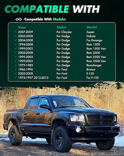 Miniatura 3 de SCITOO Adaptadores de rueda de 1.5 pulgadas, 5x5.5 a 5x4.5, pernos de 12 pulgadas, compatibles con 1980-1983 para adaptadores de rueda F100 para