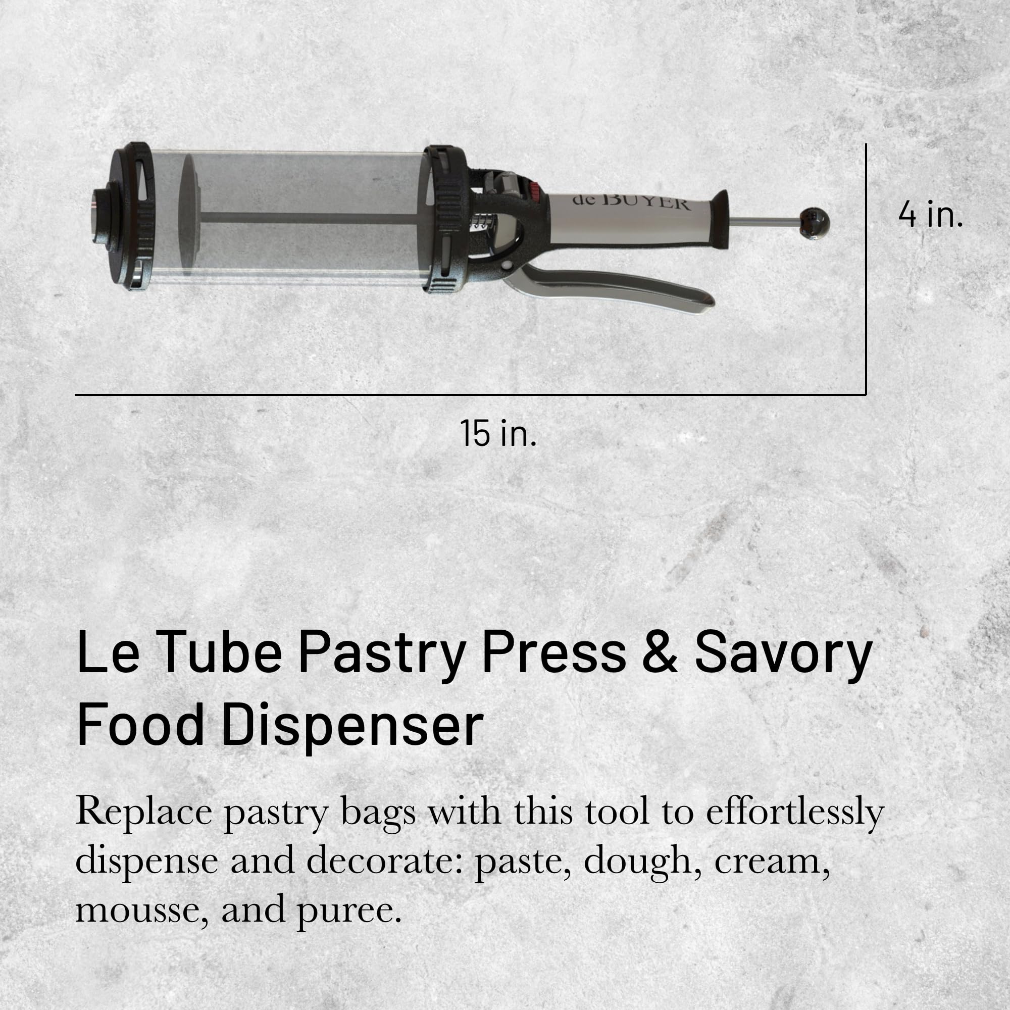Amazon.com: de Buyer LE TUBE Pastry Press - Includes 13 Cookie