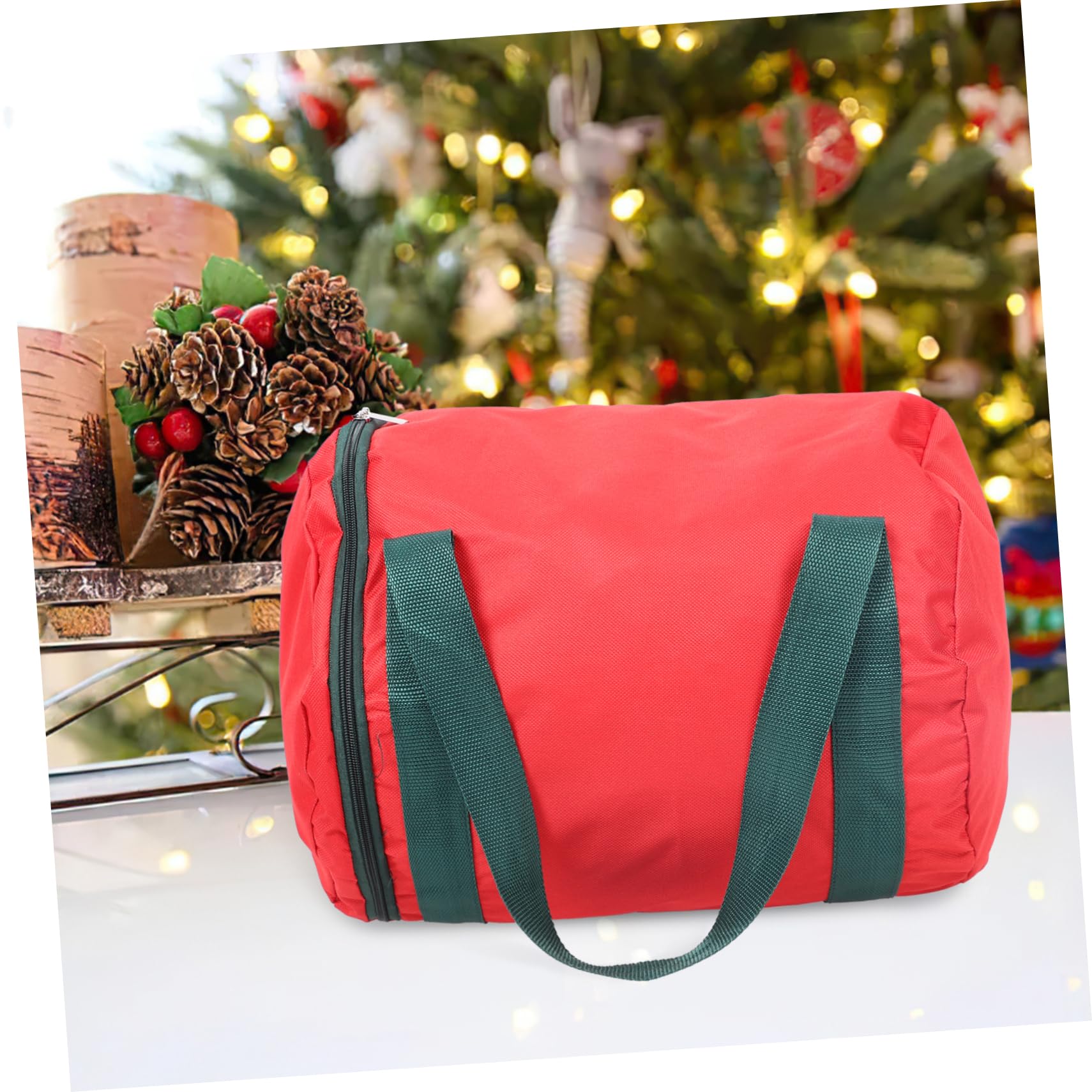 IMIKEYA Lichterkette Tasche 2st Weihnachtslicht-Aufbewahrungstasche Urlaub Weihnachtsbaum-Aufbewahrungstasche Weihnachtsfreigabe Aufbewahrung Von Glühbirnen Weihnachtslampenbehälter 600d Oxford-Stoff