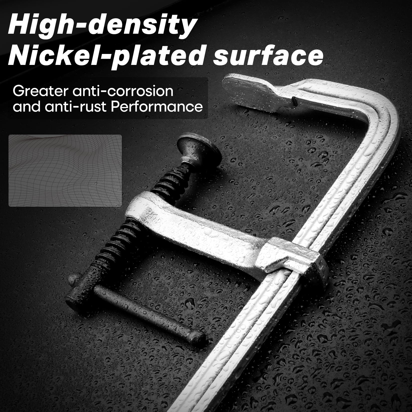 SHALL 12 In Heavy-duty Bar Clamps, 4-Pack Drop Pakistan - View #2