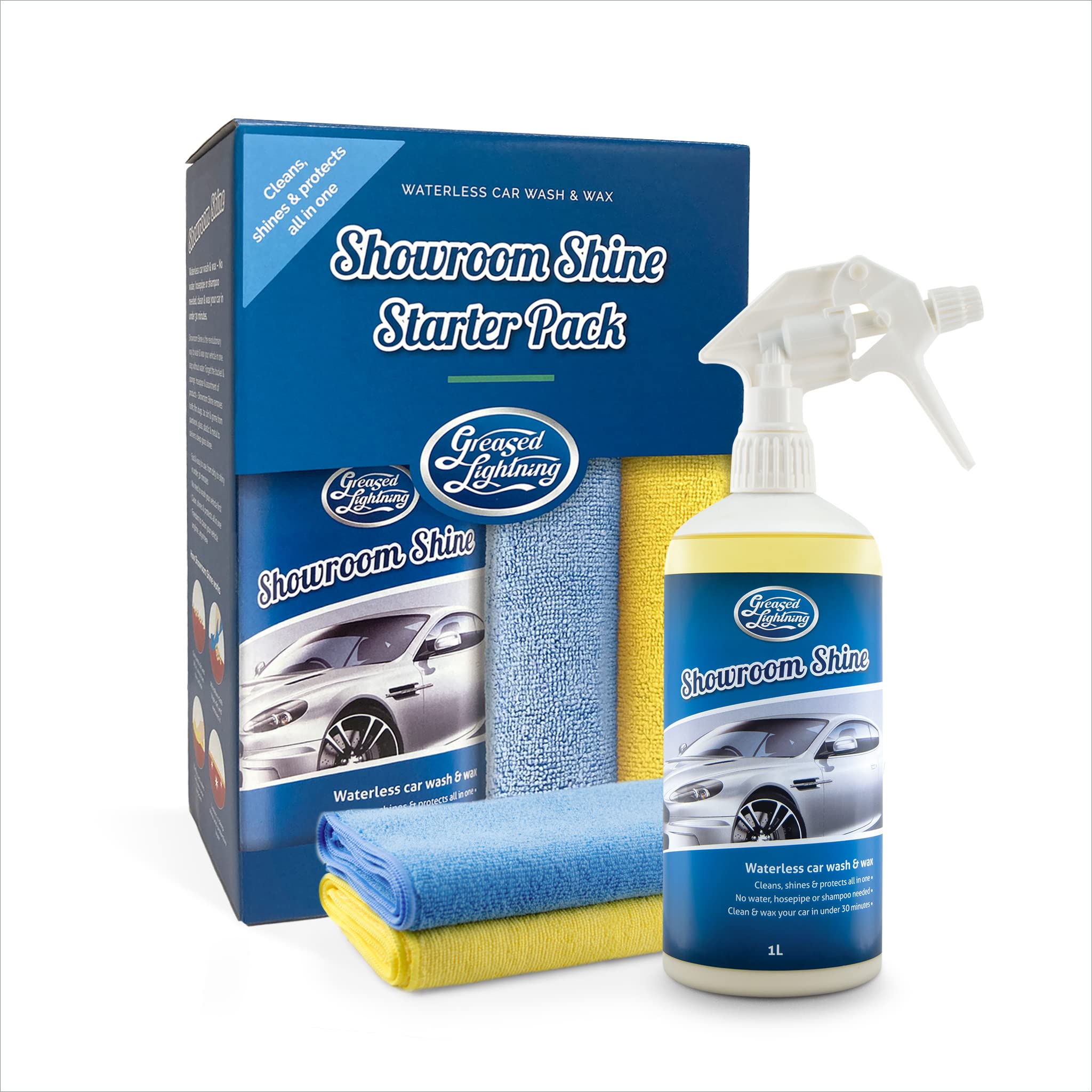 Buy Greased Lightning Showroom Shine 1L Waterless Car Wash, Wax