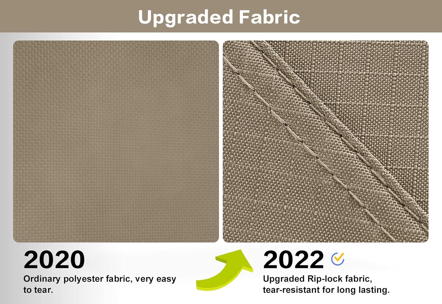 ABCCANOPY Gazebos for Patios 10x10 - Outdoor Steel Frame Gazebo with Mosquito Netting for Lawn Backyard Garden Deck (Khaki)