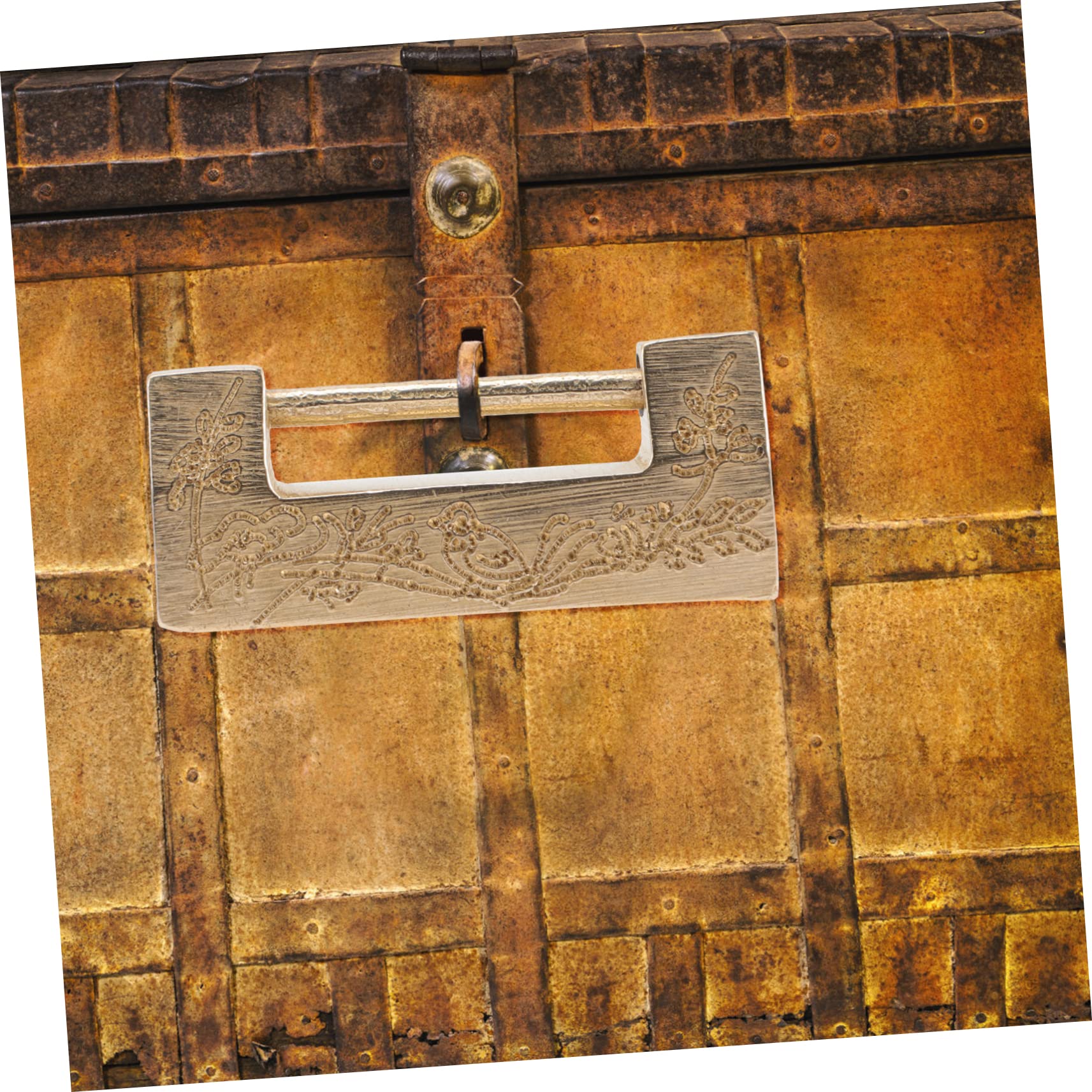 UKCOCO 5sätze Antike Kupfer Vorhängeschlösser Für Schmuckkästchen Dekorative Boxen Und Erinnerungsboxen Handgefertigte Rostfreie Elegante Im Vintage-stil