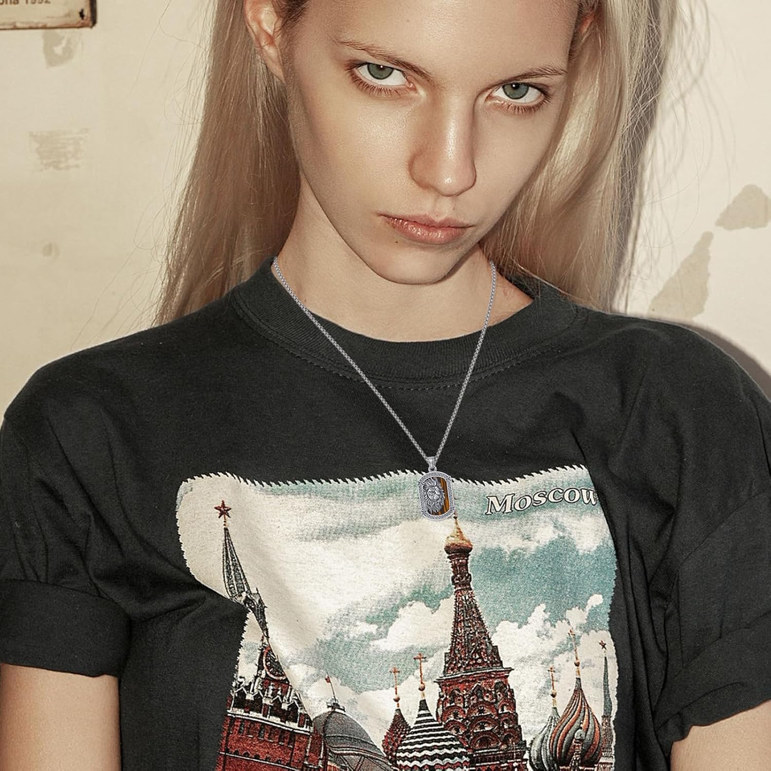 Lion/Tiger Pendant Necklace for Men Women 925 Sterling Silver Lion Necklace Gothic Punk Rock Pendant Protection Jewelry Gift for Men - Image 3