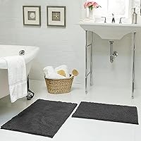 Vista 72 de Resort Collection - Tapete de baño de chenilla, 21 x 34 pulgadas, lino