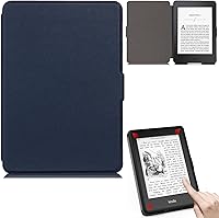 Vista 9 de REASUN Funda para Kindle Paperwhite 123, funda delgada con ranuras magnéticas para tarjetas con funda protectora de encendido y apagado automático