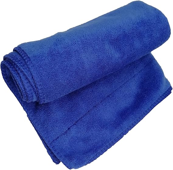 Car Drying Towels Microfiber Towels 16 x 24 Car Wash Towel Pack of 2, Thicken Cleaning Cloths, Scratch-Free, Lint-Free, Drying Towels for Cars, Windows, Dishes, Auto, Kitchen Blue+Brown