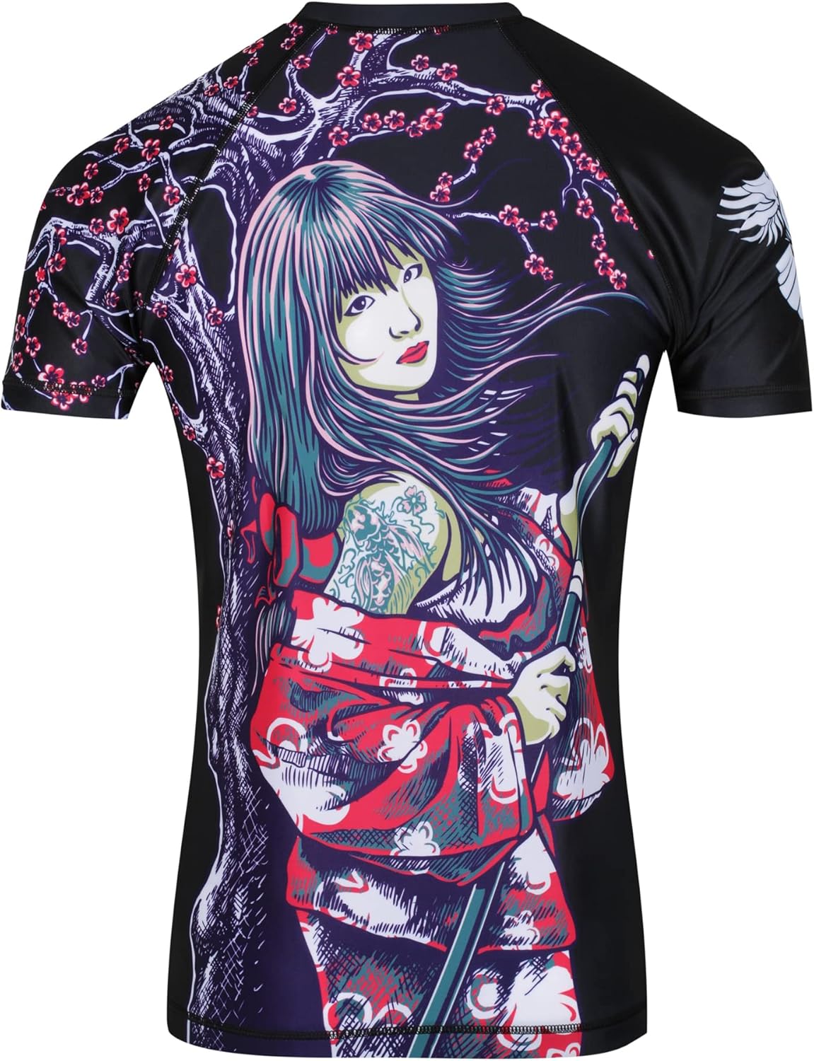 Raven Fightwear Women's Sakura Short Sleeve BJJ Rash Guard MMA