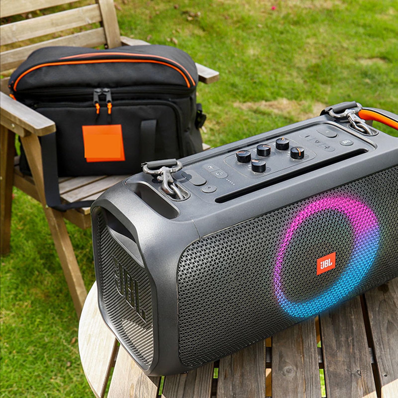 Borsa Protettiva Per JBL PartyBox On-The-Go Con Tasche Per Microfono E Accessori – Tracolla E Tote 2 In 1