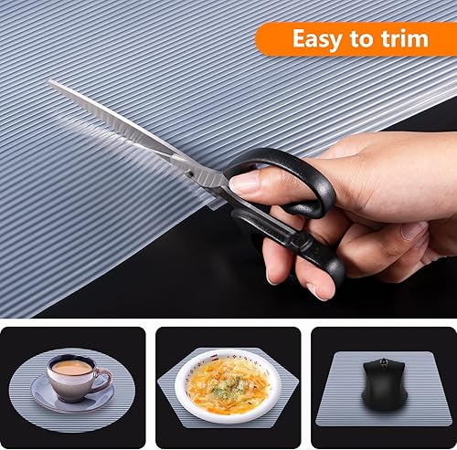 Miniatura 3 de Revestimientos para armarios de cocina, revestimiento de cajones no adhesivo, material EVA, impermeable, lavable, revestimiento para refrigerador