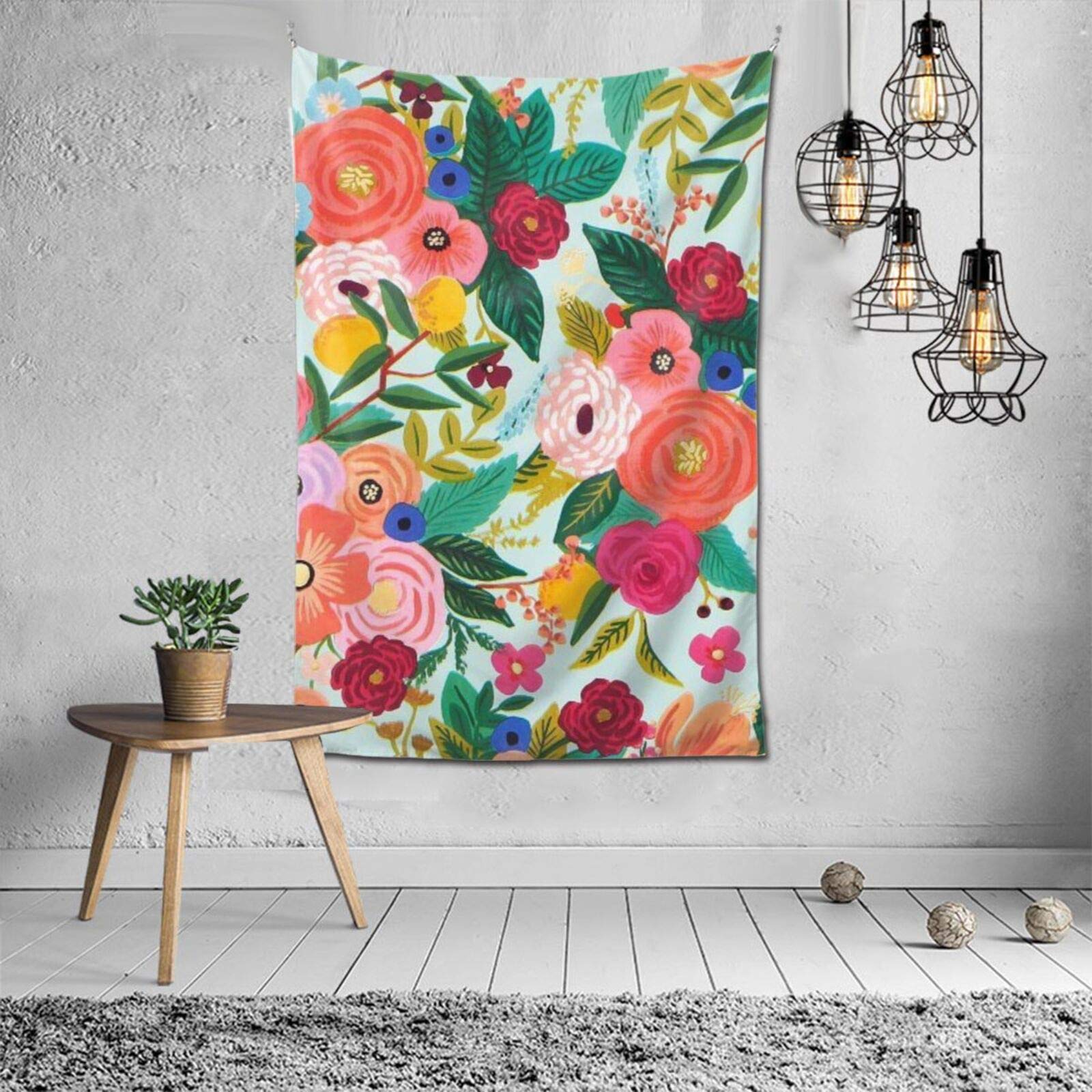 Paper Source Flowers फैशन आंतरिक सजावट बहुक्रियाशील बेडरूम व्यक्तित्व उपहार इनडोर दीवार फांसी कक्ष पर्दा उपहार दीवार सजावट