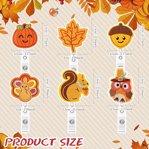 Miniatura 9 de 6 piezas de carrete de insignia de fieltro para enfermera, carrete de insignia retráctil, carretes de identificación de nombre, divertido y lindo