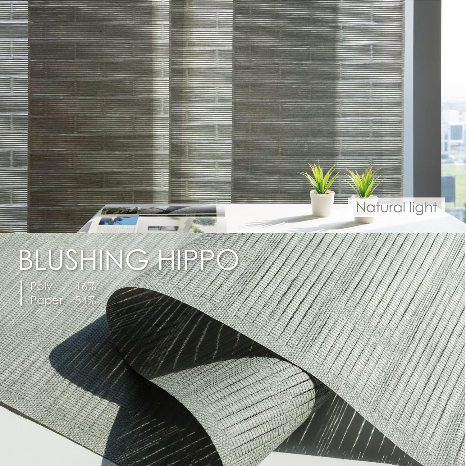 GoDear Design Deluxe Adjustable Sliding Panel Track Blind 45.8- 86 W x Up to 96 H, Extendable Blind for Sliding Glass Door, Vertical Blind for Patio Door, Room Divider, Light Filtering, Bitterly GoDear Design Deluxe Adjustable Sliding Panel Track Blind 45.8- 86 W x Up to 96 H, Extendable Blind for Sliding Glass Door, Vertical Blind for Patio Door, Room Divider, Light Filtering, Bitterly