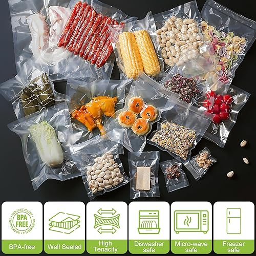 Miniatura 5 de Bolsas selladoras al vacío, rollo de sellado al vacío sin BPA para guardar alimentos, sellar una comida, bolsas de vacío de alimentos de grado