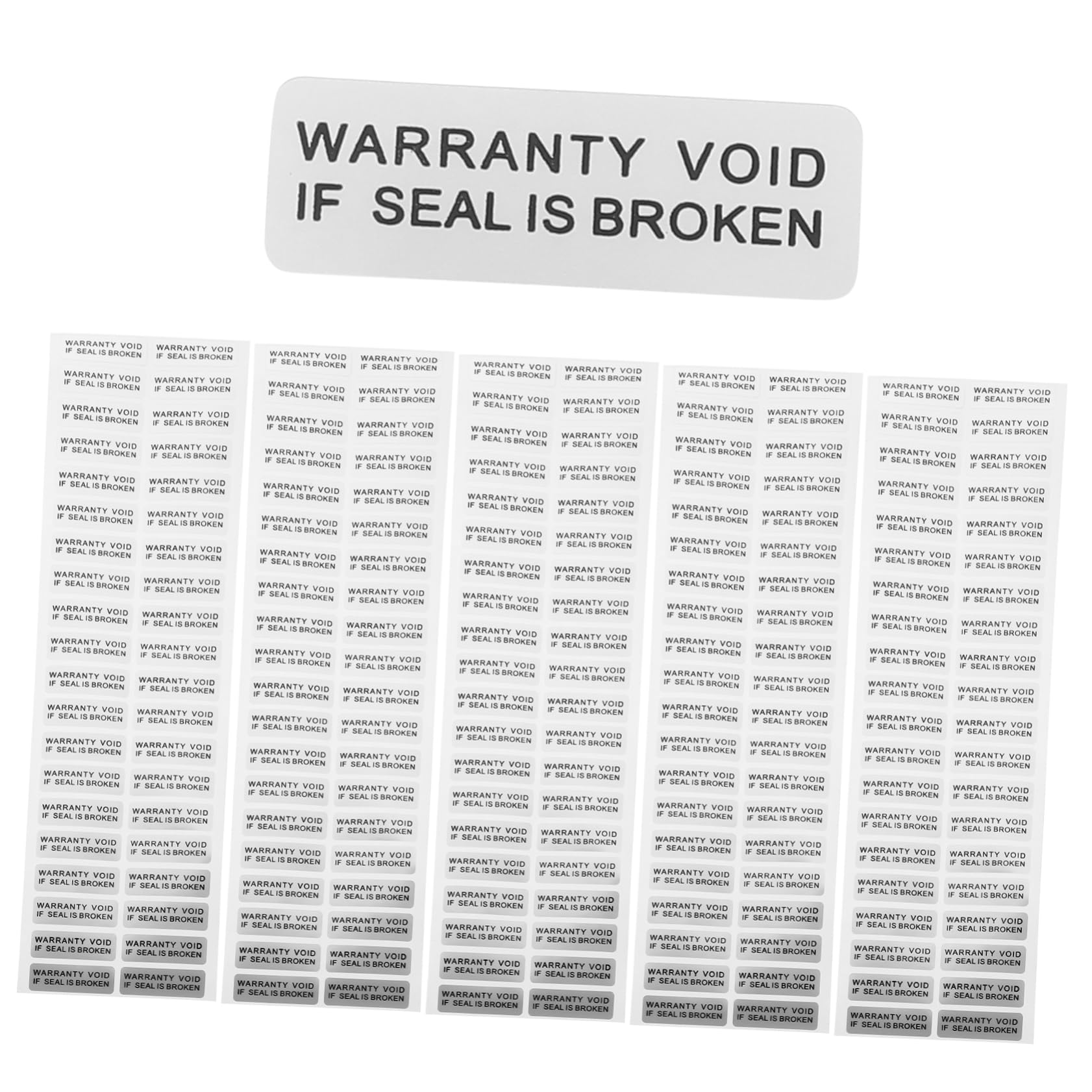 DOITOOL 4 Set Etichette Adesive Stickers Antifrode E Antimanomissione Etichette Pratiche E Resistente Facili Applicare Su Elettronica Abbigliamento 400 Pezzi*4