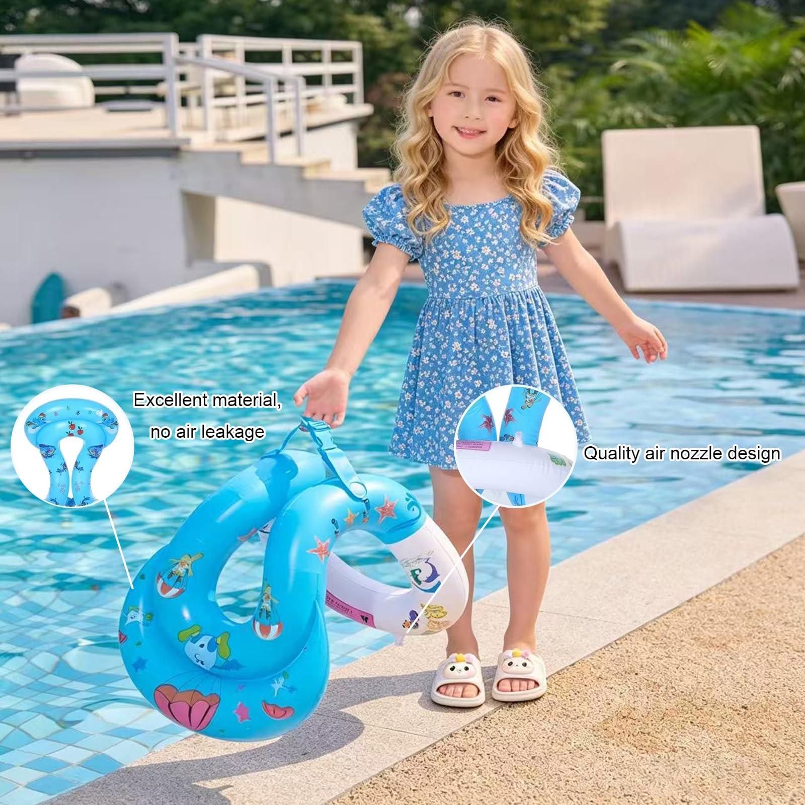 Manguitos Inflables De Natación Para Bebés Y Niños De 1 A 6 Años – Sistema De Tres Cámaras De Seguridad, Ideales Para Piscina Y Playa