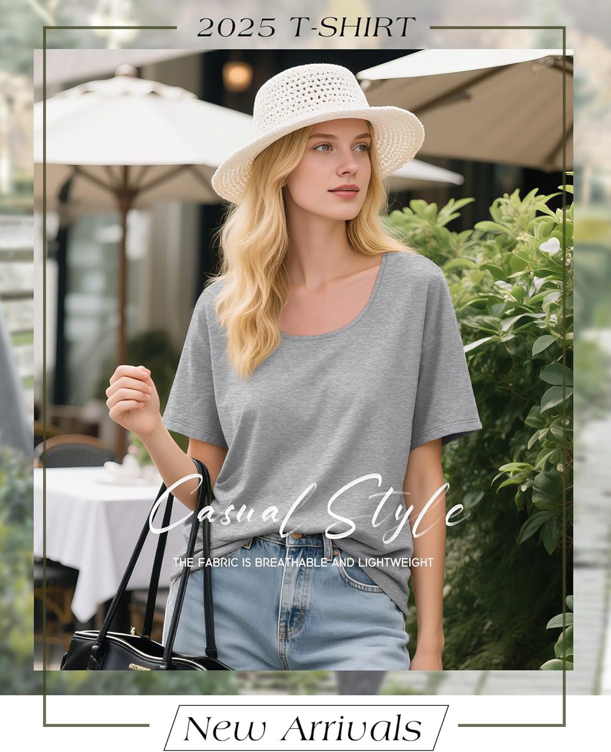 Ficerd 4 Pack Women's Scoop Neck Loose Fit T Shirts Basic Casual Short Sleeve Tops Soft Layer Summer Tees - Image 7