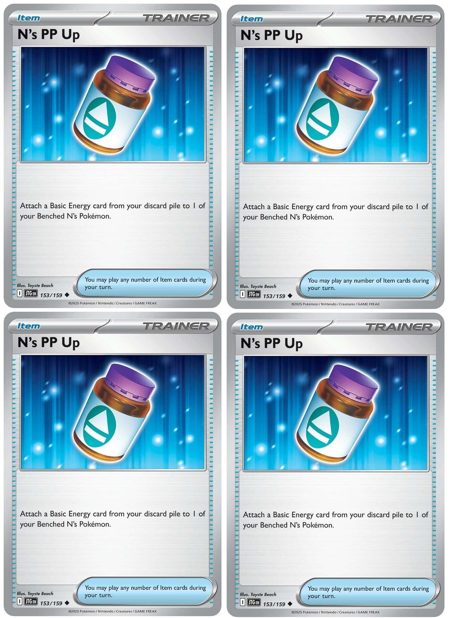 Amazon.com: N's PP Up 153/159 – Journey Together – Pokemon Trainer