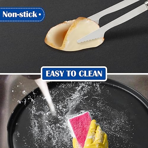 Miniatura 6 de Parrilla de hierro fundido 2 en 1 para parrilla de carbón Oklahoma Joe's 7577447P04, sartén antiadherente de 18 pulgadas para Weber al aire libre,