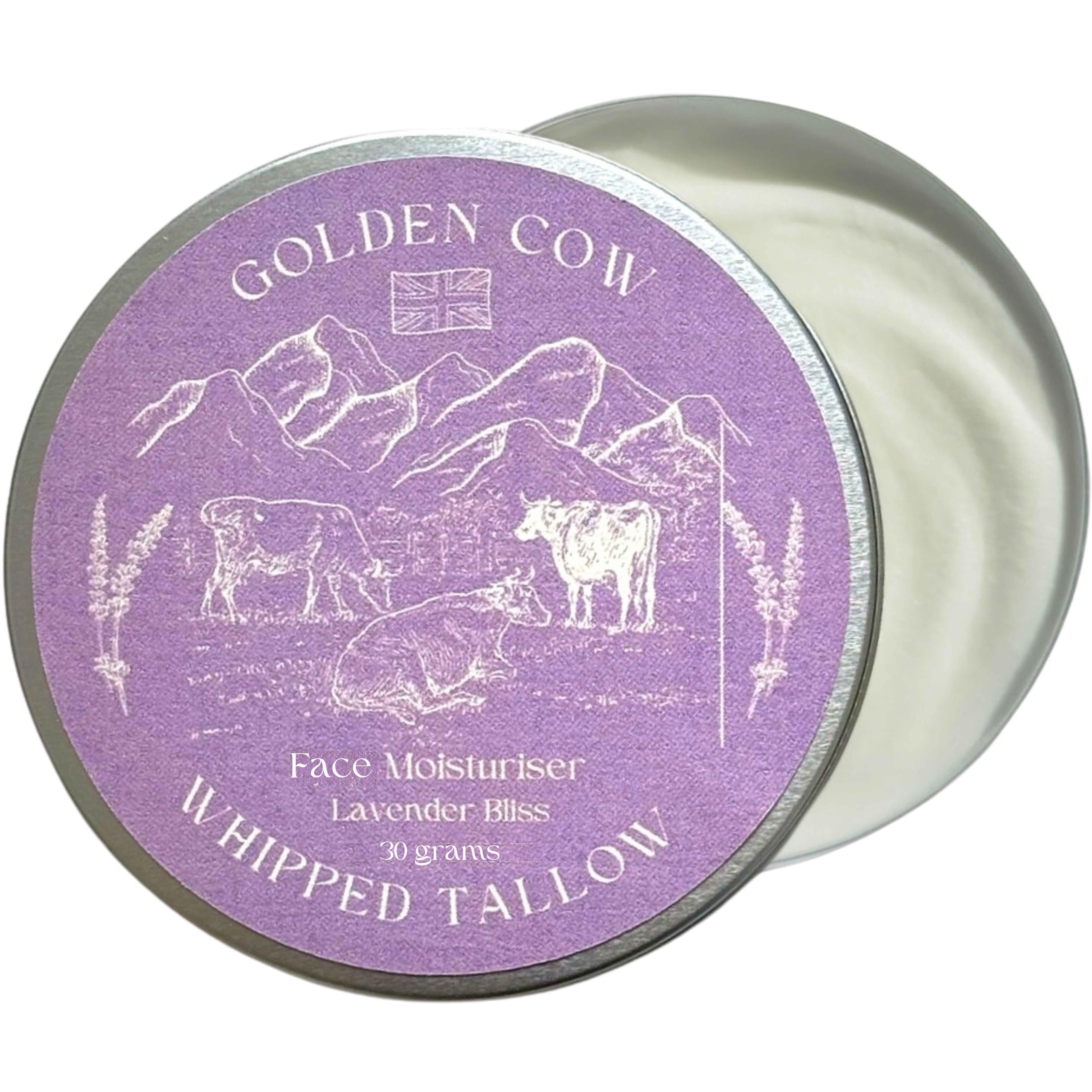 Beef Tallow Whipped Balm, Grass Fed Beef Tallow Face Cream & Moisturiser