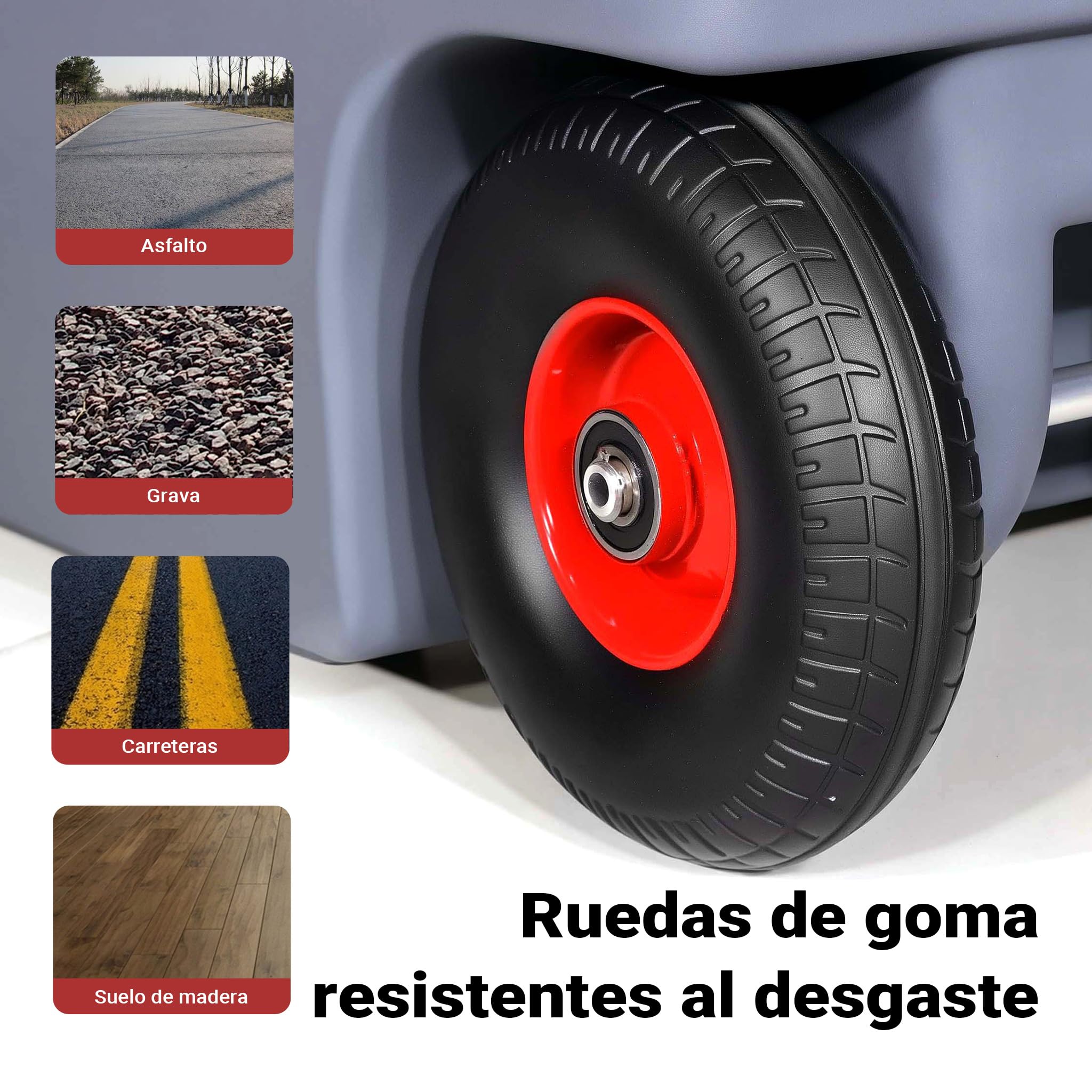 Wiltec Tanque de combustible portátil 120 l con bomba de transferencia 12 V para diésel depósito de combustible móvil con asas bidón, garrafa