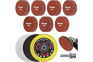 Toovem Upgraded 74Pcs 5 Inch Grinder Sander Conversion Kit