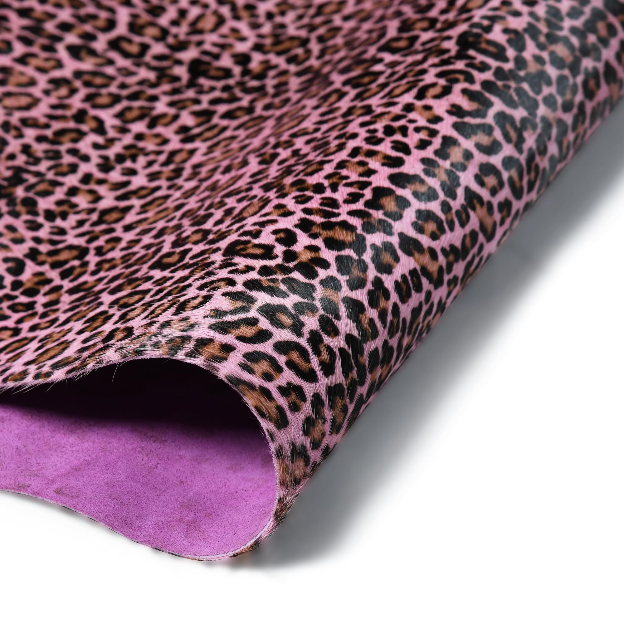 Leopard Print Pink Cow Hairon Leather Sheet – 2mm Thick, Genuine Leather for DIY Crafts, Bags, Shoes, Jewelry, and Accessories – Eco-Friendly, Non-Toxic Sheet-picture-24