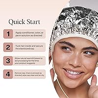 Vista 7 de Kitsch Gorro Térmico de Papel de Aluminio para Acondicionamiento Profundo - Gorro Reutilizable para Cabello para Coloración, Permanente