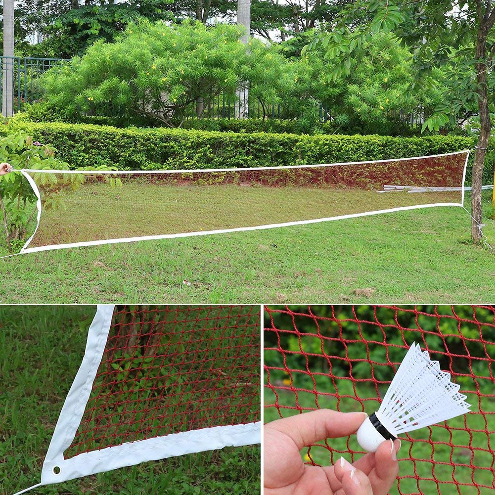 Ubersweet® Badminton Net, Lightweight Safe Badminton Set with Net, Portable Foldable Sturdy for Home tainment ||-image-5