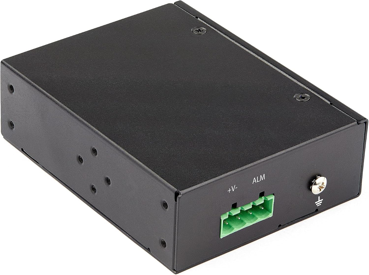 StarTech.com PoE+ Industrial Fiber to Ethernet Media Converter 60W - SFP to RJ45 - Singlemode/Multimode Fiber to Copper Gigabit Ethernet - Compact Size - IP-30/ -40 to +75C, TAA (IMC1GSFP60W)