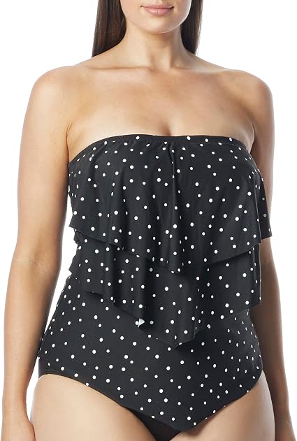 Amazon.com: Reef de coco de la mujer Plus tamaño Claridad Dots Aura Ruffle  Tankini de brasier Bandini con underwire, Negro (Castaway Black) : Ropa,  Zapatos y Joyería