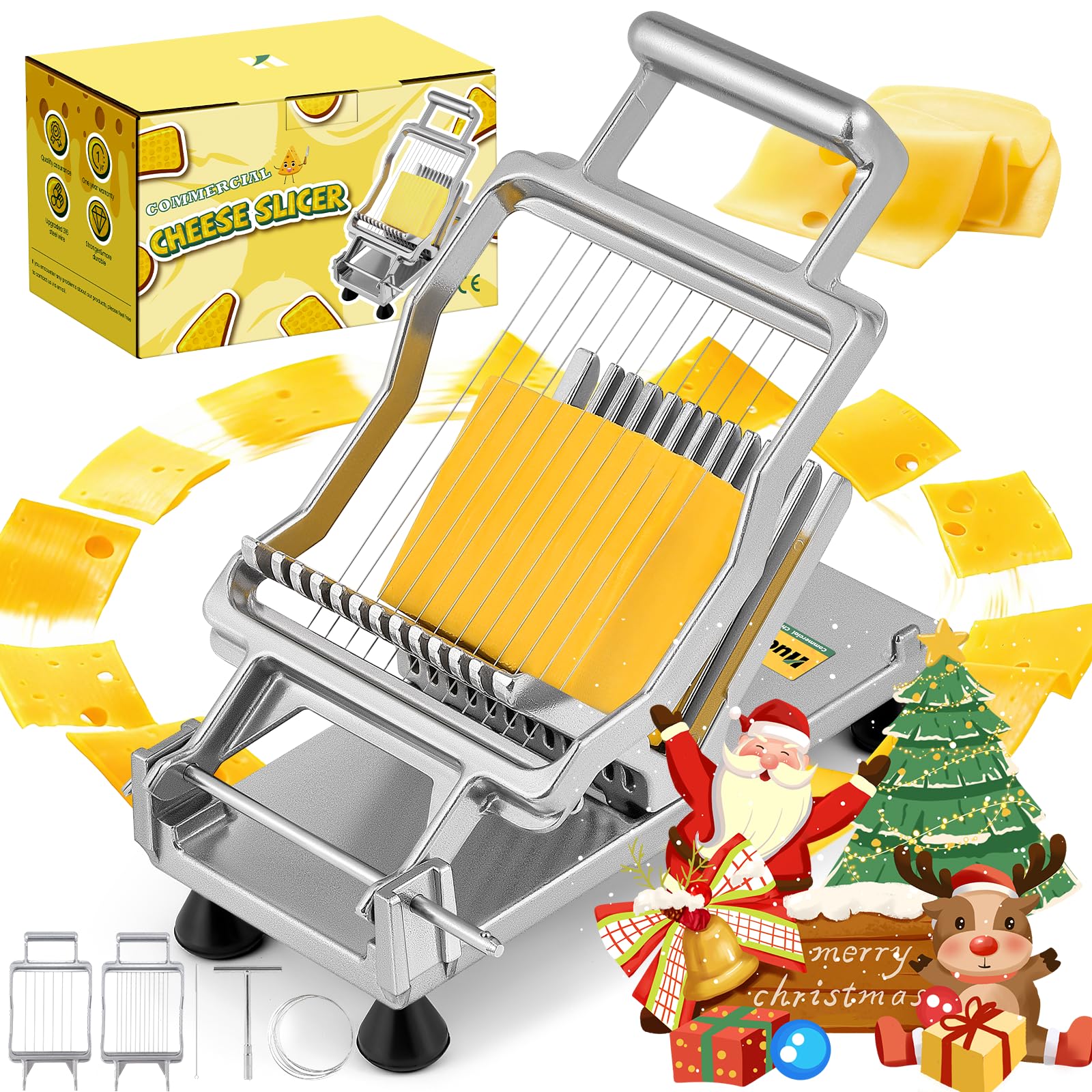 Huanyu 業務用 チーズスライサー カッター Amazon.com: Huanyu Commercial Cheese Slicer 316 Stainless Steel 3